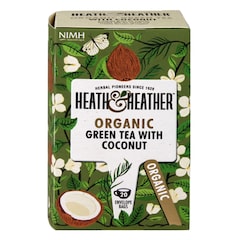 Organic Green Tea with Coconut 20 Tea Bags