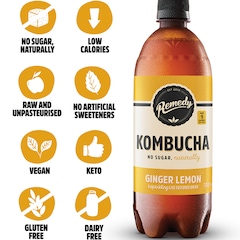 Kombucha Ginger Lemon 700ml