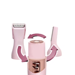 FuzzOff 3-in-1 Rechargeable Precision Hair Trimmer - Pink