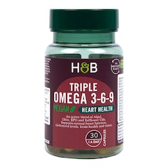 High Strength Vegan Triple Omega 3-6-9 Oil 680mg 30 Capsules