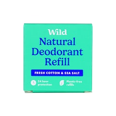 WILD Fresh Cotton & Sea Salt Natural Deodorant Refill 40g