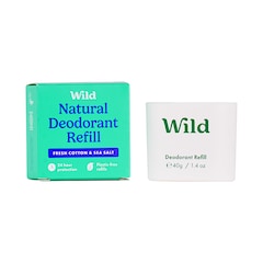 WILD Fresh Cotton & Sea Salt Natural Deodorant Refill 40g