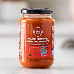 Tomato, Red Pepper & Masca-No-Ne Sauce 340g