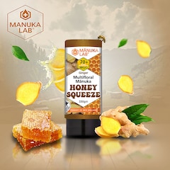 Multifloral Manuka Honey Ginger Squeeze MGO 70 330g